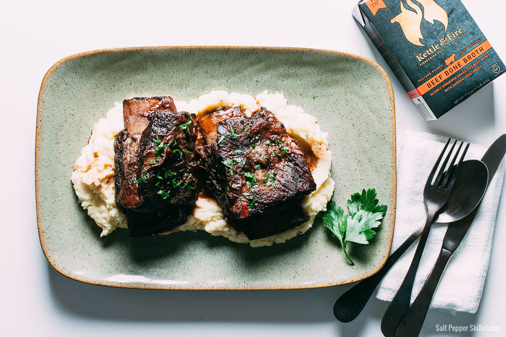 Red Wine and Bone Broth Braised Short Ribs