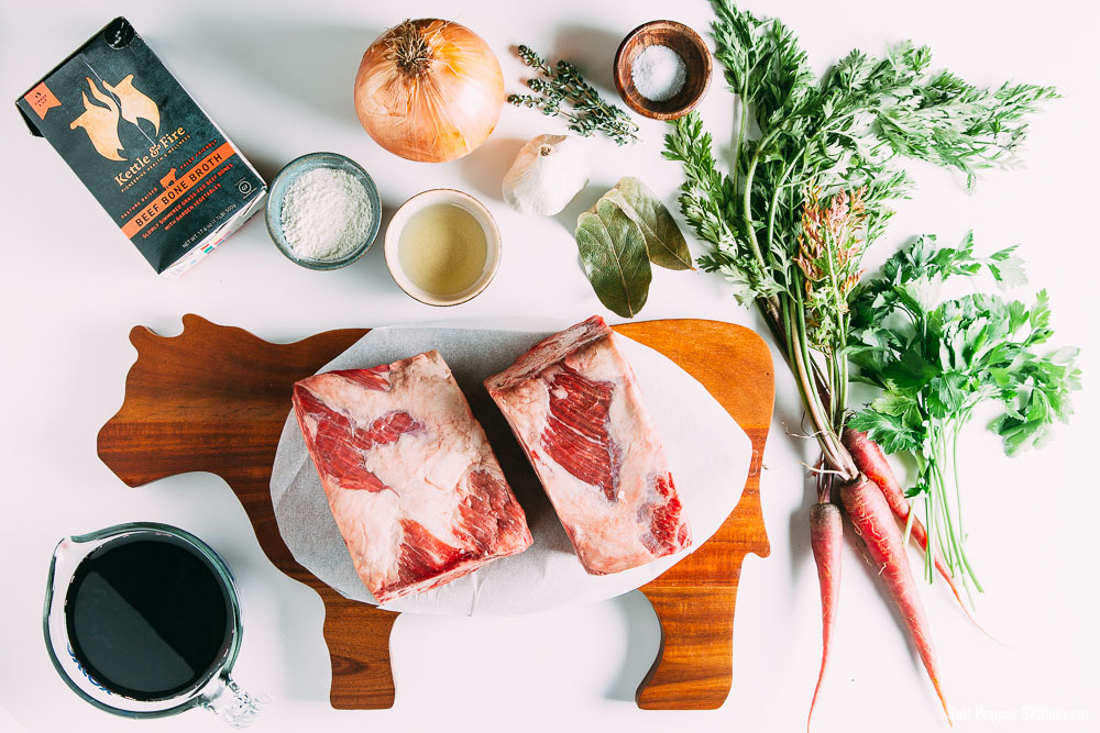 Red Wine and Bone Broth Braised Short Ribs