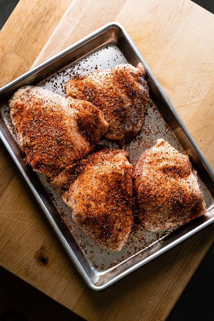 Chicken Thighs with marinade for bbq chicken