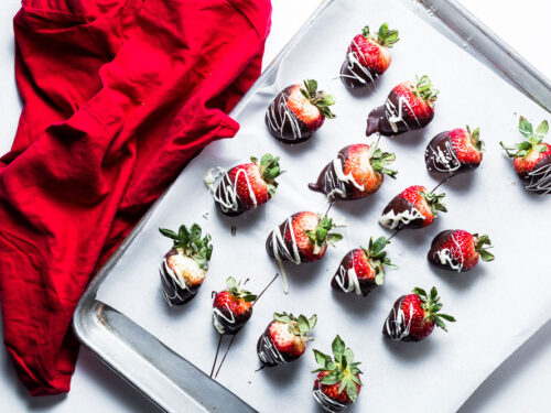 Chocolate Covered Strawberries (Dairy-Free, Vegan, Paleo) • One