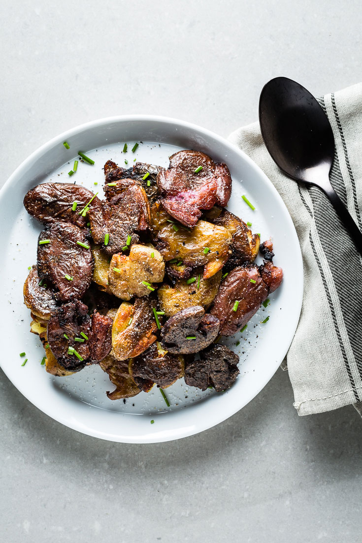 Crispy Smashed Fingerling Potatoes