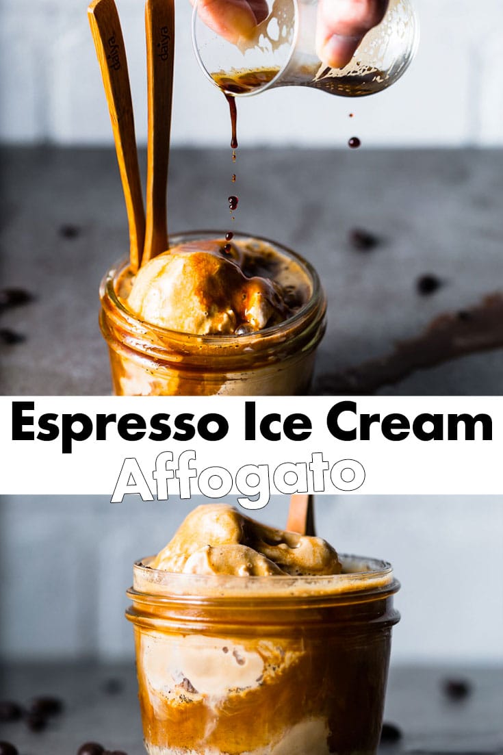 Espresso Ice Cream Affogato Recipe   Affogato Pin 