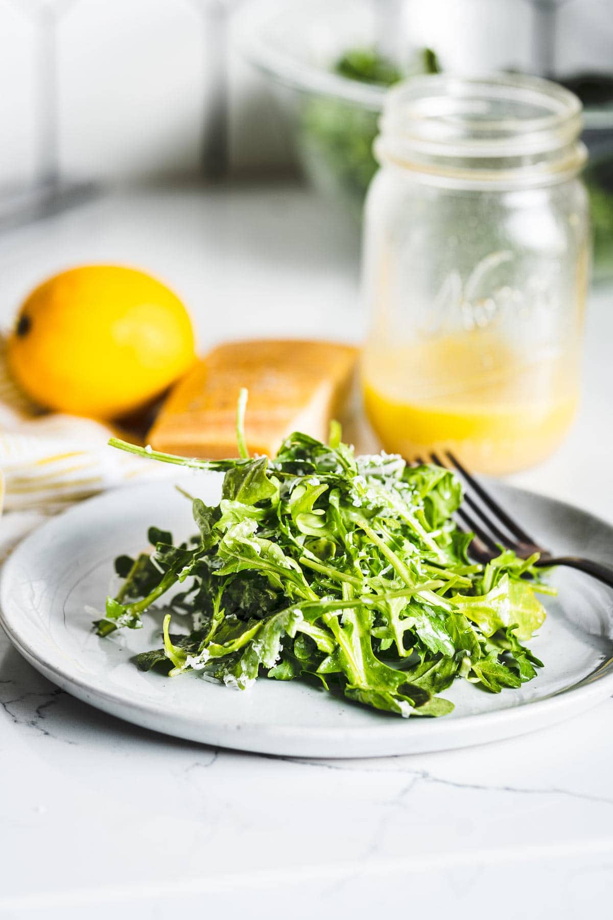 Baby Arugula Salad + Lemon Vinaigrette Recipe