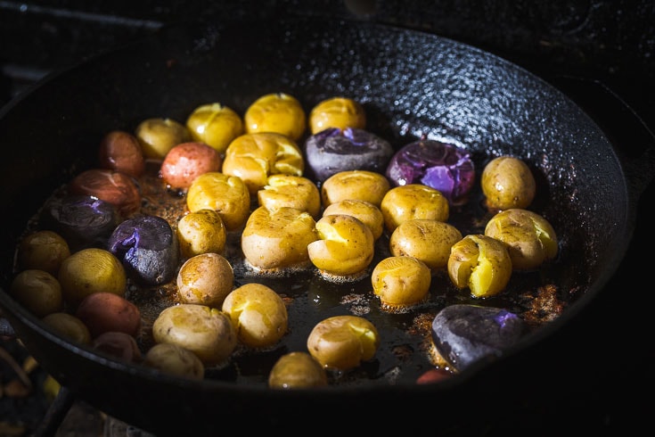 Ribeye Steaks in a Cast Iron Skillet - The Salted Potato from Renée Robinson