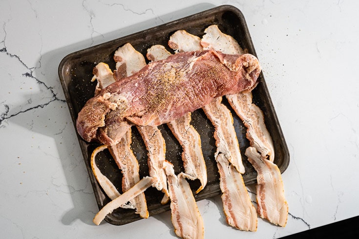 bacon wrapping pork tenderloin for smoker