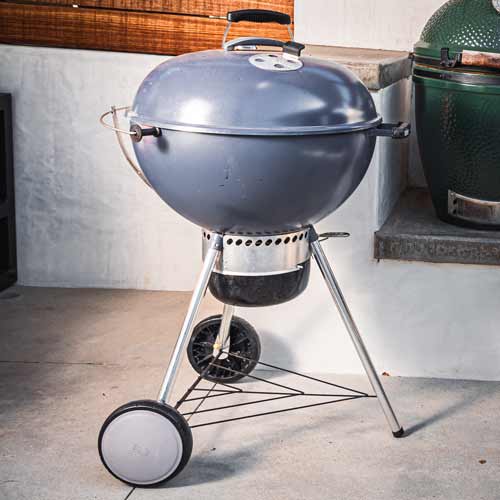 blue weber kettle charcoal grill