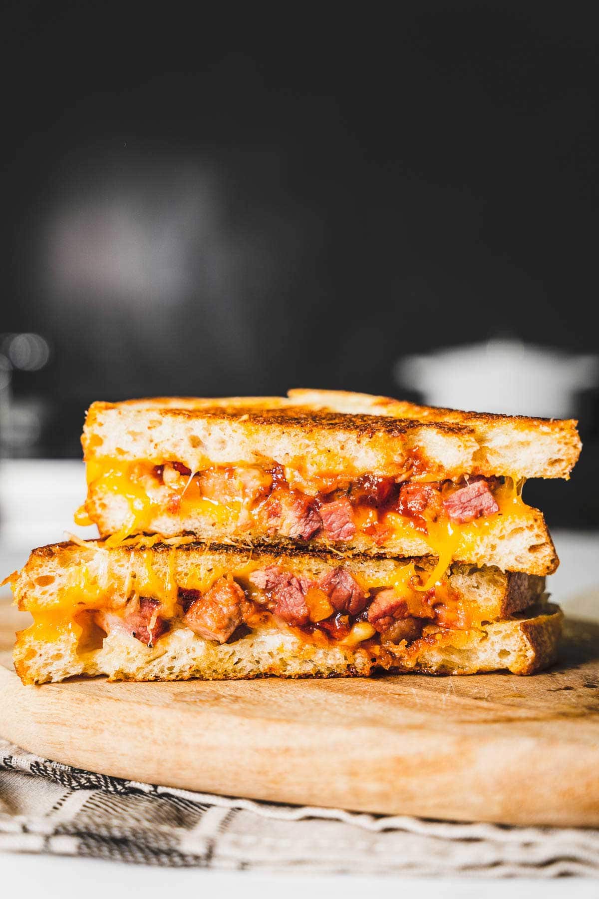 brisket grilled cheese sandwich vertical 2