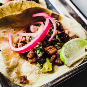 brisket tacos close up