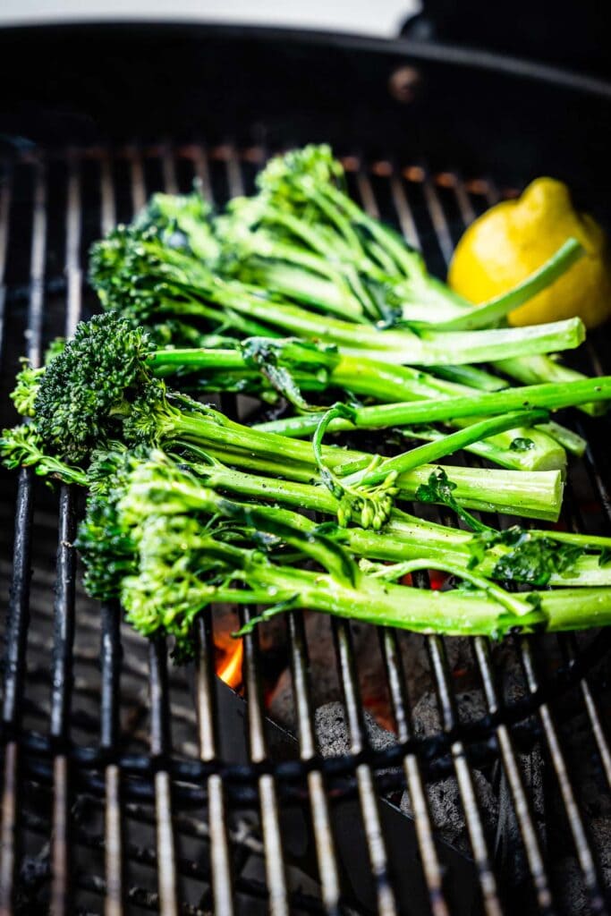 broccolini on the grill
