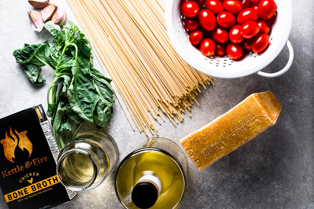 Burst Tomato Pasta ingredients