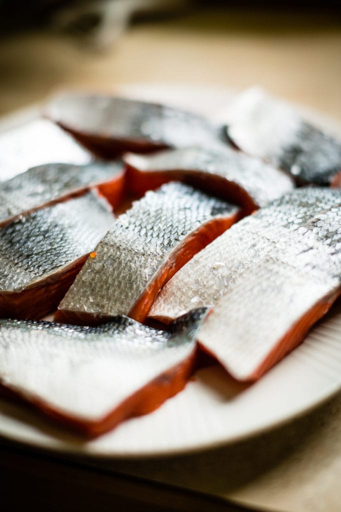 copper river sockeye salmon filets