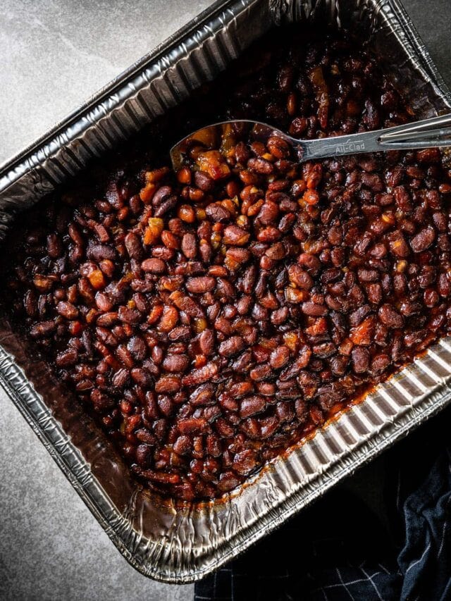 Smoked Baked Beans - Salt Pepper Skillet