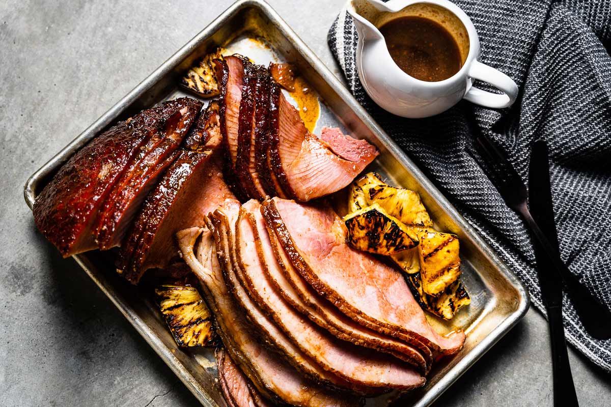 Anytime Favorites Hardwood Smoked Bone-In Ham Steak with Brown Sugar Glaze