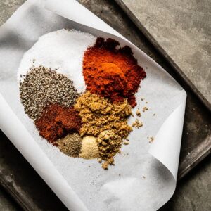 dry rub de frango ingredientes na assadeira