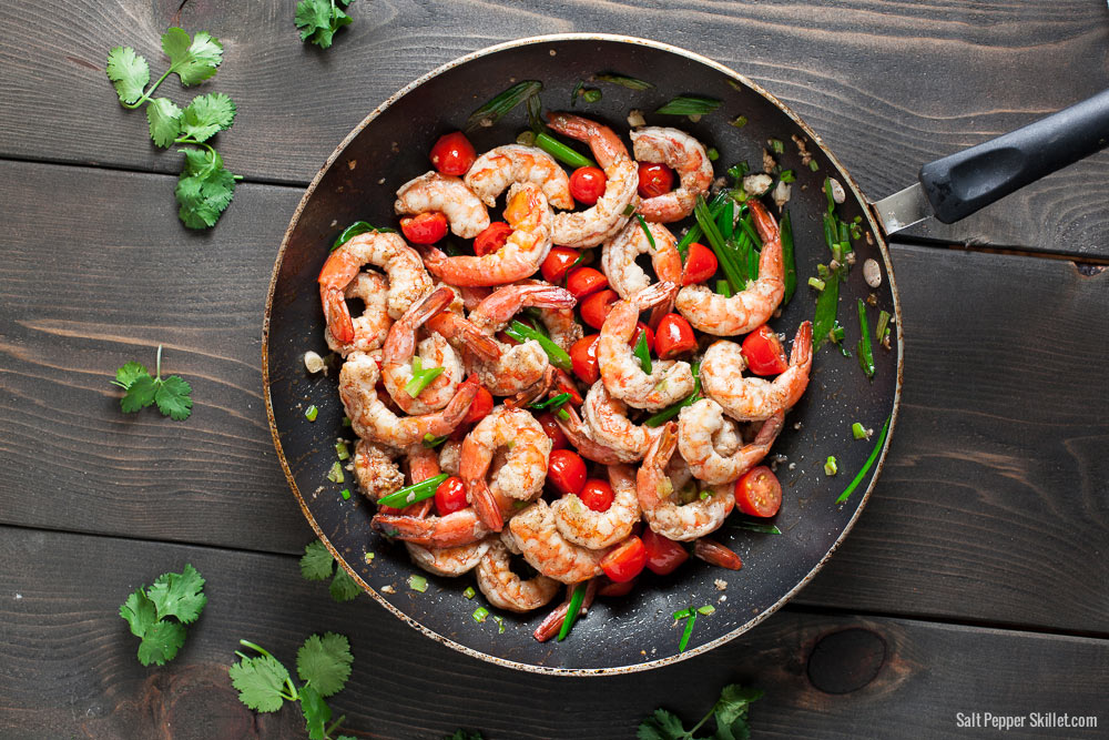 Garlic Butter Shrimp | SaltPepperSkillet.com