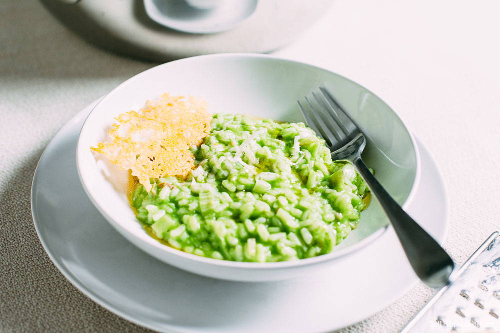 Green Garlic Risotto | SaltPepperSkillet.com