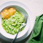 Green Garlic Risotto | SaltPepperSkillet.com