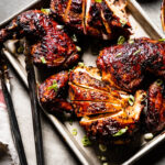 grilled bbq chicken 3-4 on baking pan