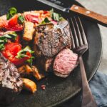 grilled lamb panzanella salad horizontal