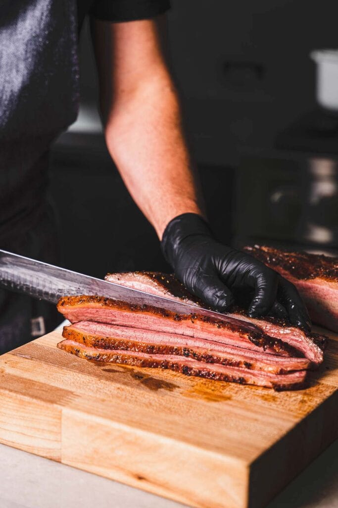 how to slice a brisket