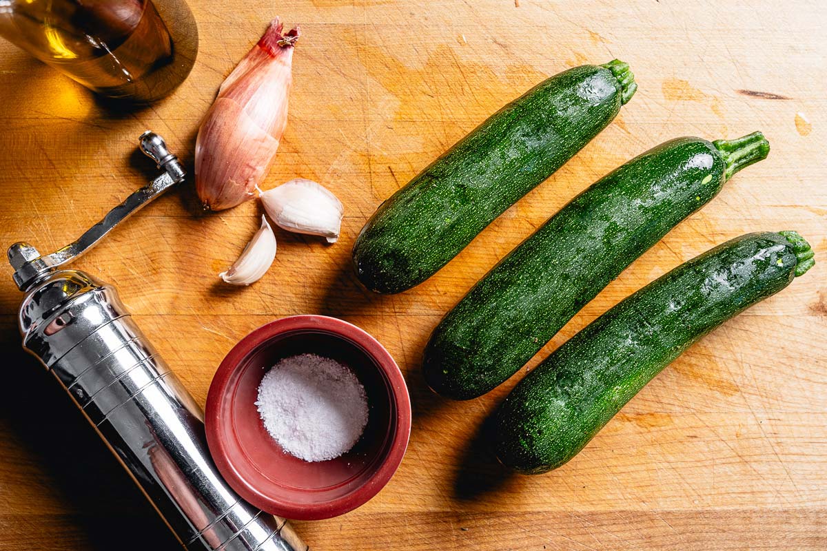 ingredients for sauteed zucchini