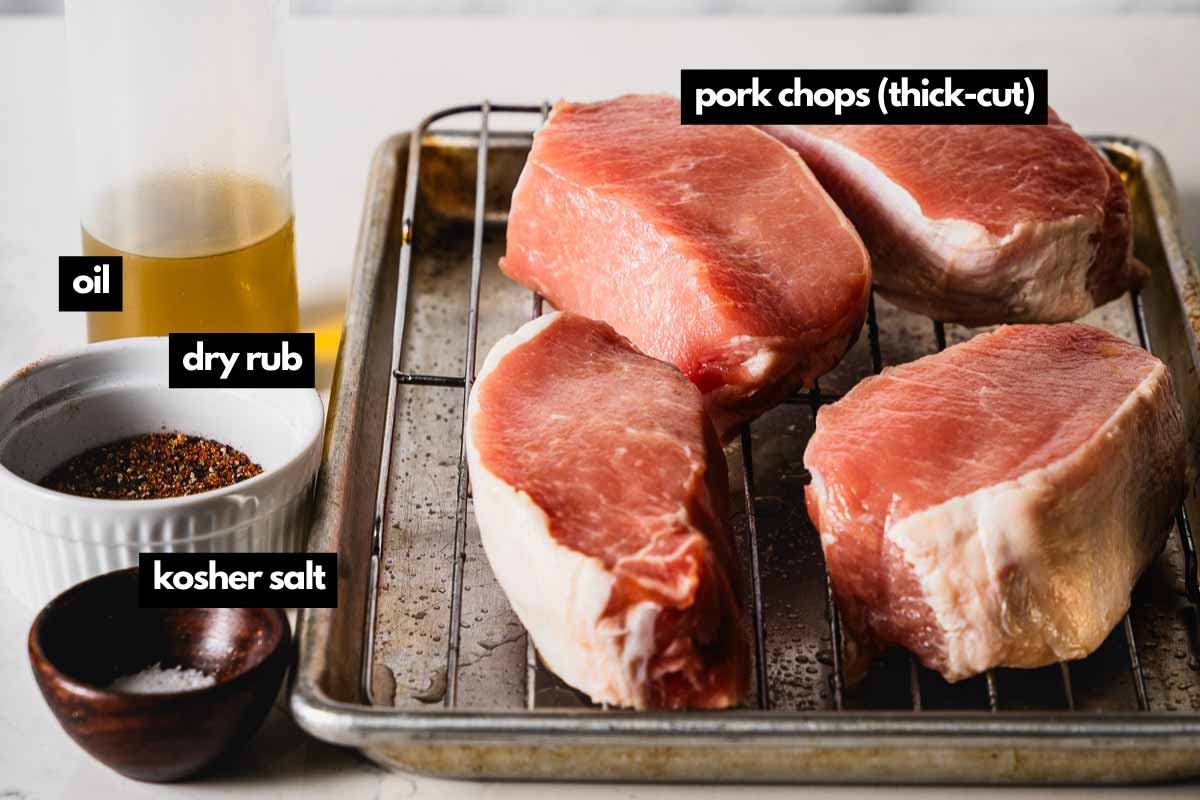 ingredients for smoked pork chops