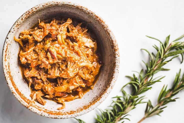 Instant Pot Pulled Pork Ragu with Creamy Polenta