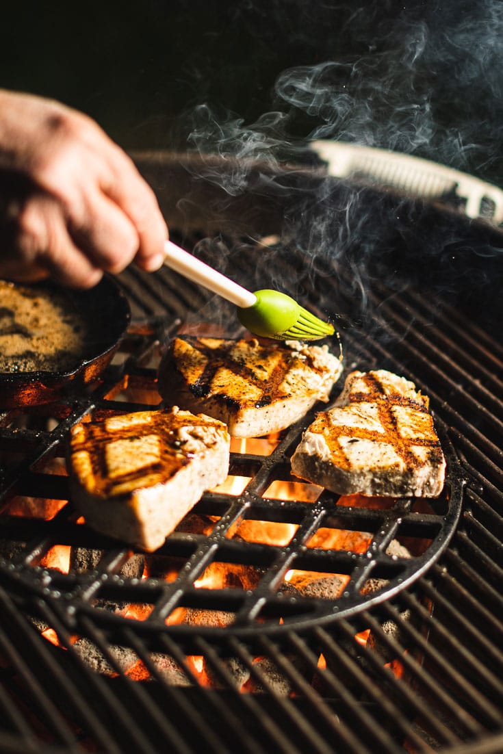 lemon butter basting swordfish