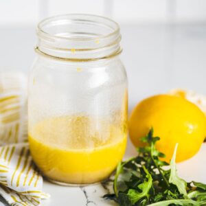 lemon vinaigrette in jar featured 1