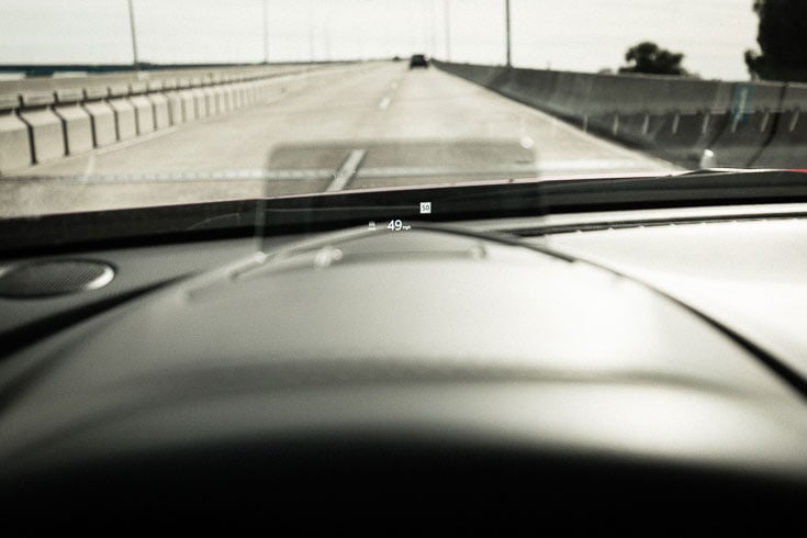 mazda cx 3 active driving display in action