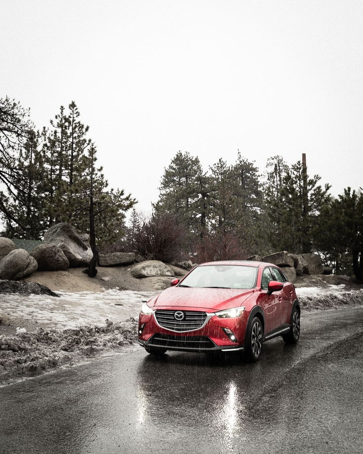 mazda cx 3 grand touring in the snow