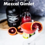 Blood Orange Mezcal Gimlet