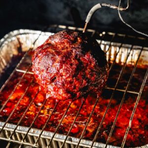 over the top chili in the smoker horizontal