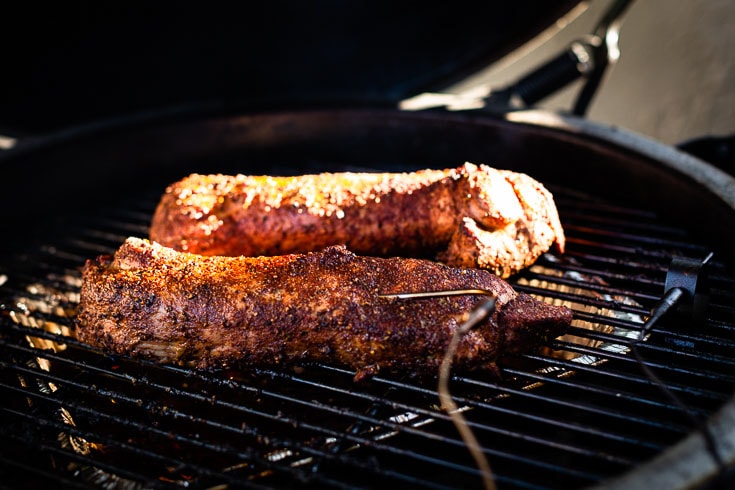 pork tenderloin in smoker