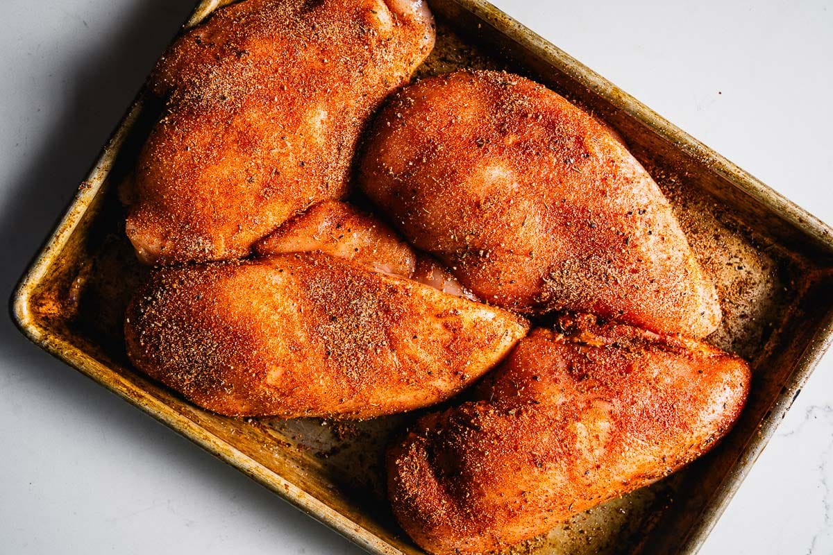 seasoned chicken breasts for smoking