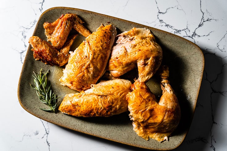 simple roast chicken pieces horizontal