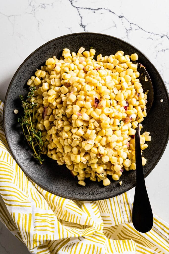 simple sautéed corn vertical