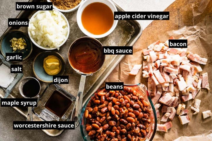 smoked baked beans ingredients labeled