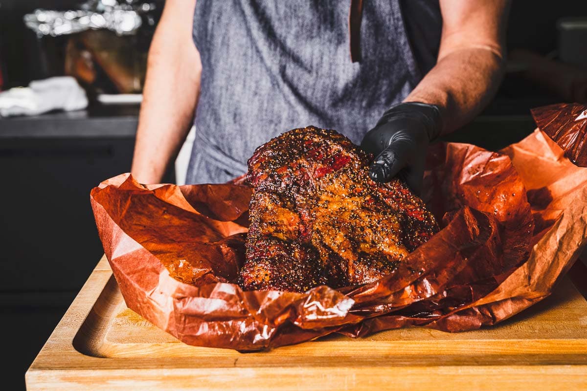 smoked brisket point for burnt ends