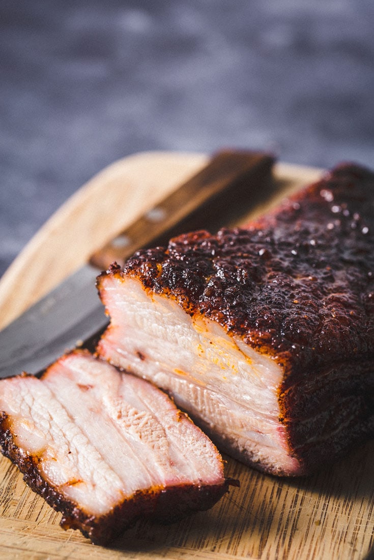 Sweet And Slightly Spicy Smoked Pork Belly Recipe