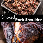 smoked pork shoulder pin collage