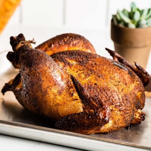 Smoked Whole Chicken Recipe - Little Sunny Kitchen