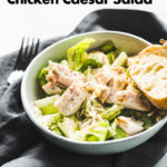 sous vide chicken caesar salad pin
