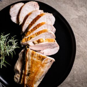 sous vide turkey breast horizontal