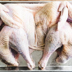 spatchcock turkey on sheetpan