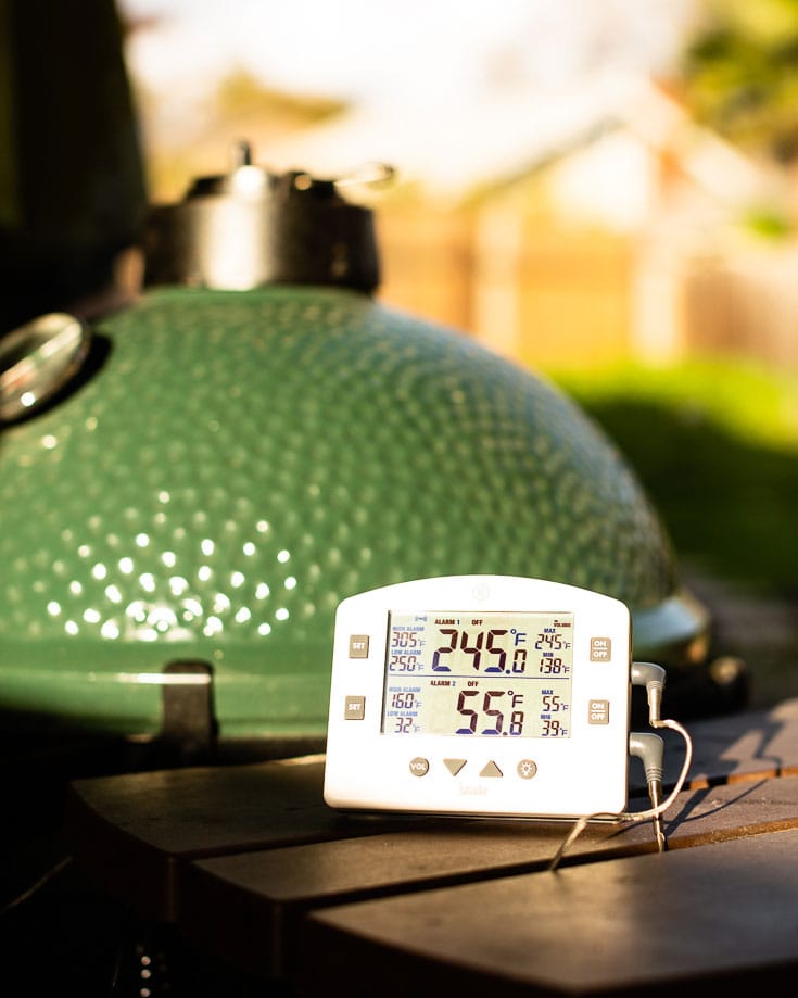 thermoworks smoke alarm big green egg