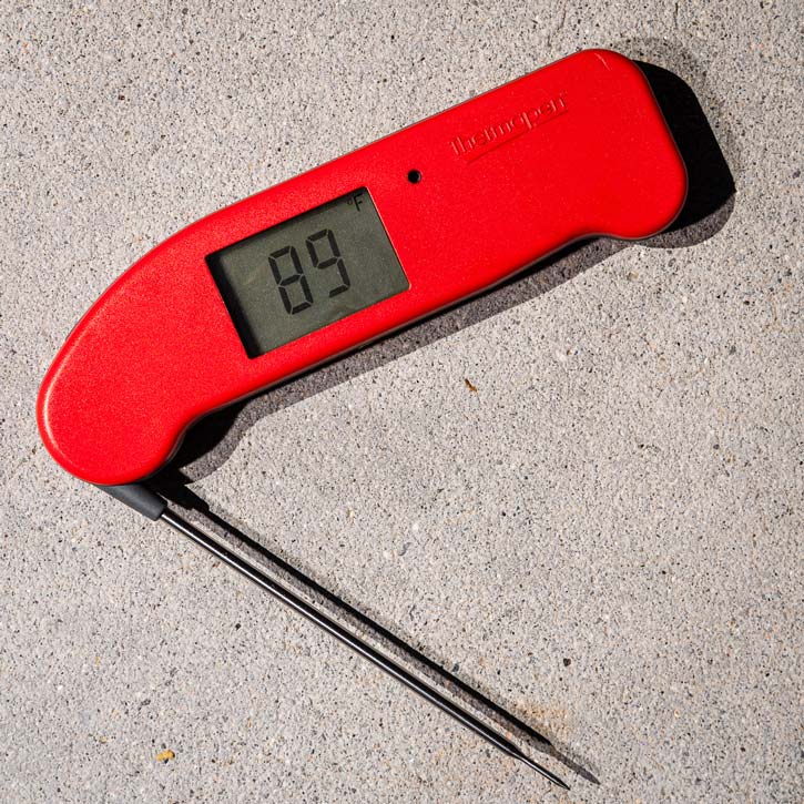 thermoworks thermapen one in red overhead square