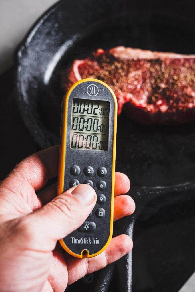 thermoworks time stick for strip steak quick flip