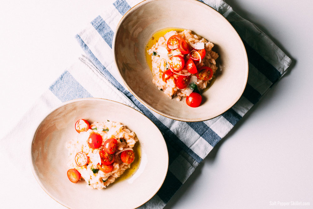 Tomato Risotto | SaltPeppersSkillet.com