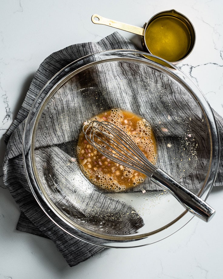 vinaigrette in bowl